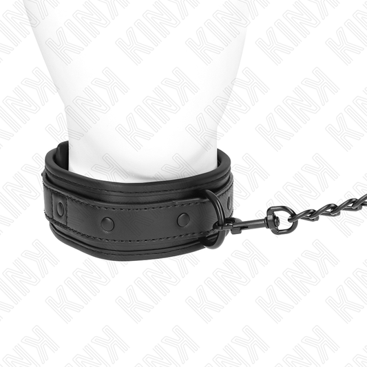 KINK - COLLIER DE BONDAGE EN NÉOPRÈNE MODÈLE 2 AVEC CEINTURE 78 CM RÉGLABLE 37,5 X 49,5 CM - 7eme ciel