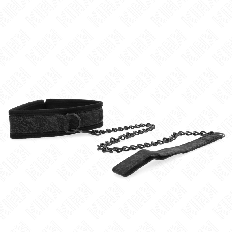 KINK - COLLIER MODÈLE BASIC AVEC LAISSE 77 CM MODÈLE 5 AJUSTABLE 34-54 CM X 5 CM - 7eme ciel