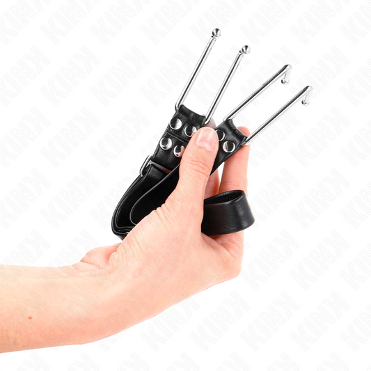 KINK - GAG CROCHET EN MÉTAL RÉGLABLE 36-52 CM - 7eme ciel