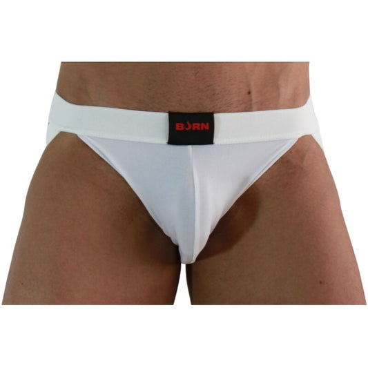 BURN - 007 JOCK LYCRA BLANC S - 7eme ciel