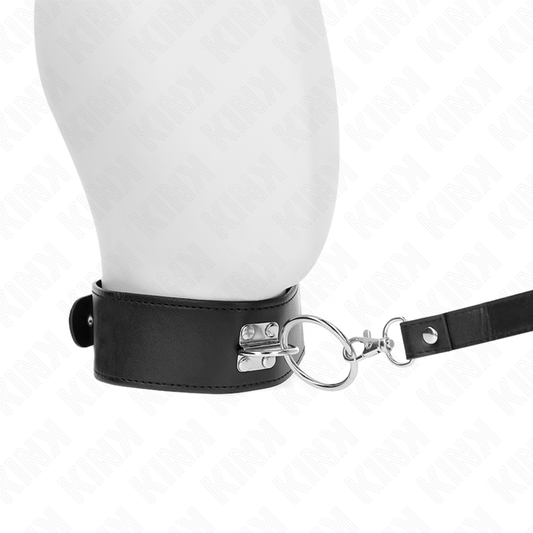 KINK - LAISSE CLOUTÉE 116 CM COLLIER AVEC SANGLE EN CUIR 50 X 5 CM - 7eme ciel