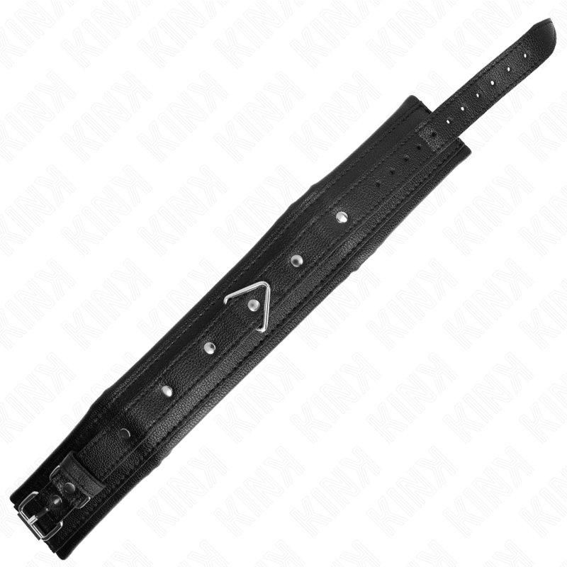 KINK - COLLIER AVEC BRACELET IMITATION CUIR ÉPONGE MODÈLE 1 RÉGLABLE 37-54 CM X 3 CM - 7eme ciel