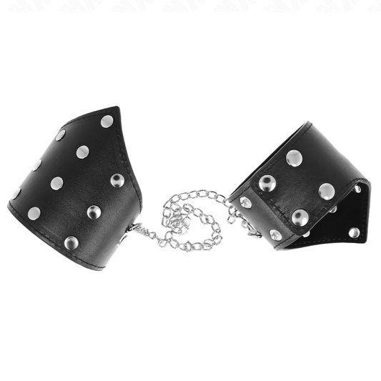 KINK - BRACELETS STYLE POINT NOIR AVEC CHAÎNE RÉGLABLE 17-23 CM X 8,5 CM - 7eme ciel