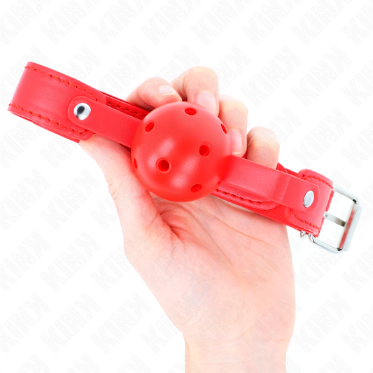 KINK - BALLE RESPIRANTE ROUGE 4,5 CM BAG 65 x 2,5 CM - 7eme ciel