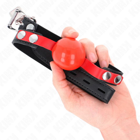 KINK - BALLE TPE SOUPLE 4 CM GAG MODÈLE 4 60 x 2 CM RÉGLABLE 37-52 CM - 7eme ciel