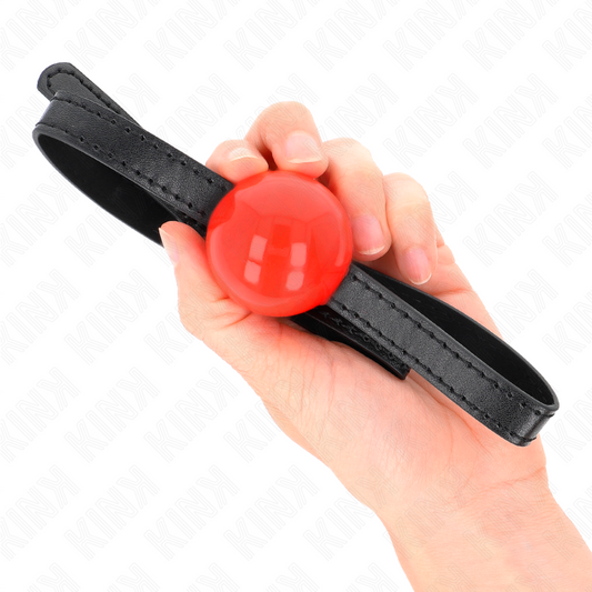 KINK - BALLE SOLIDE SIMPLE ROUGE 4 CM BAG 65 x 1,5 CM - 7eme ciel