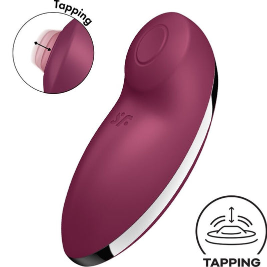 SATISFYER - TAP & CLIMAX 2 VIBRATEUR & STIMULATEUR ROUGE