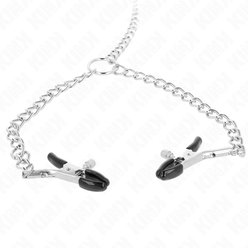 KINK - 4 PINCES À METON CHAÎNE 32 CM AVEC PETITES CHAÎNES 14 CM - 7eme ciel