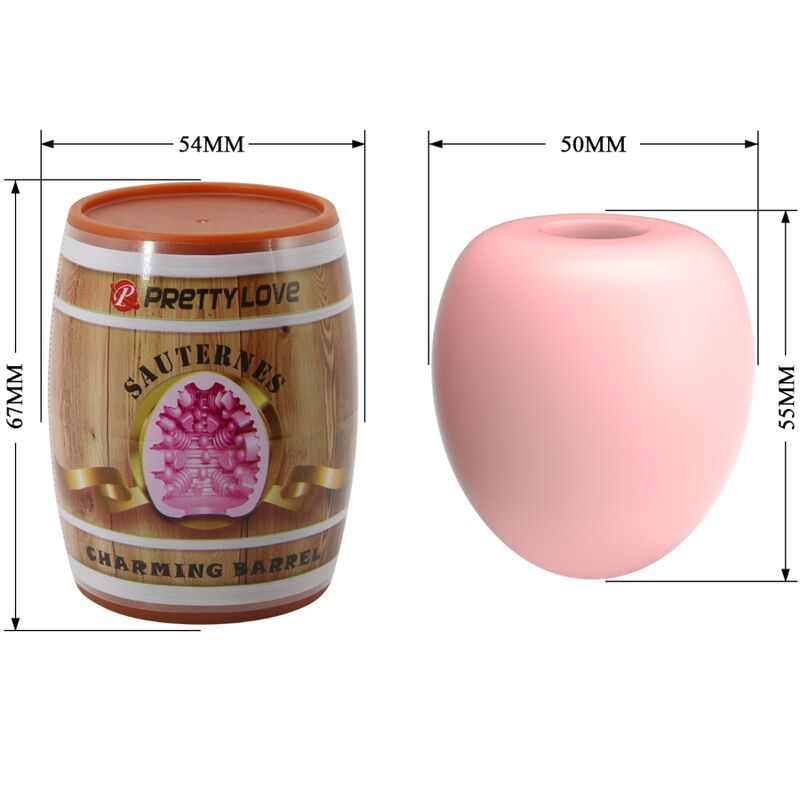 PRETTY LOVE - MASTURBATEUR POUR HOMME OEUF ROSE MODÈLE 2 - 7eme ciel
