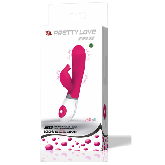 PRETTY LOVE - FLIRTATION VIBRATEUR AVEC STIMULATEUR FELIX - 7eme ciel