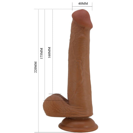 PRETTY LOVE - GRAND GODE RÉALISTE 22 CM MARRON - 7eme ciel