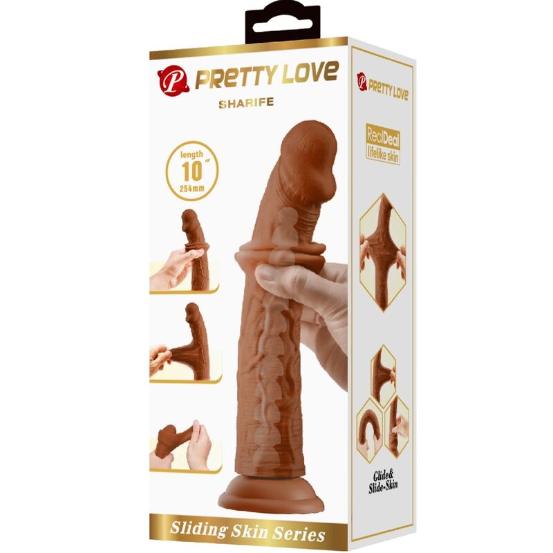 PRETTY LOVE - SHARIFE GODE RÉALISTE 25 CM MARRON - 7eme ciel