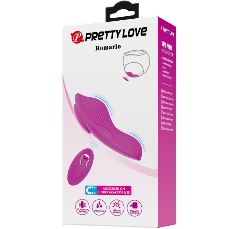 PRETTY LOVE - ROMARIO STIMULATEUR DE CLITORIS À LAY-ON TÉLÉCOMMANDE ROSE - 7eme ciel