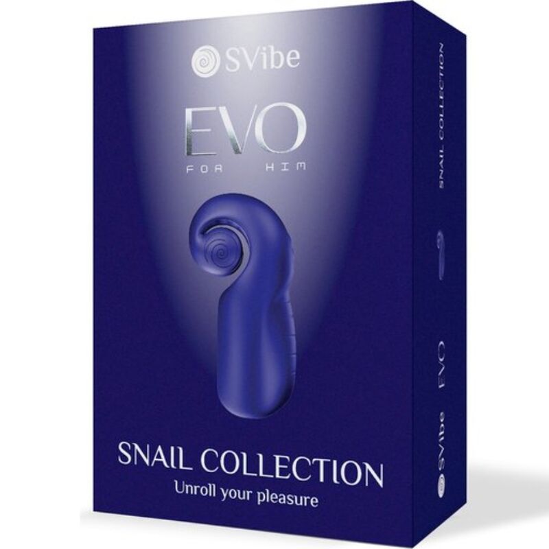 SNAIL VIBE - EVO POUR LUI MASTURBATEUR HOMME SLIDE NROLL BLEU FONCÉ - 7eme ciel