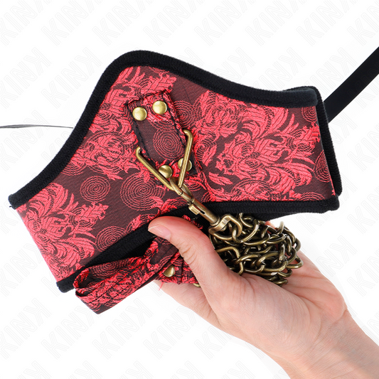 KINK - COLLIER MODÈLE SCANDALE AVEC BRACELET DENTELLE 75 CM 44 X 10 CM - 7eme ciel