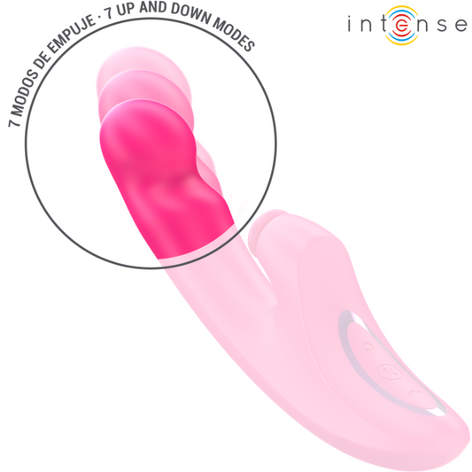 INTENSE - EMI VIBRATEUR 13,5 CM MULTIFONCTION 3 EN 1 10 VIBRATIONS ROSE - 7eme ciel