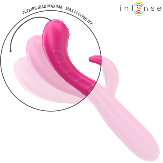 INTENSE - AMARA VIBRATEUR AVEC LANGUE STIMULANTE 10 VIBRATIONS ROSE - 7eme ciel
