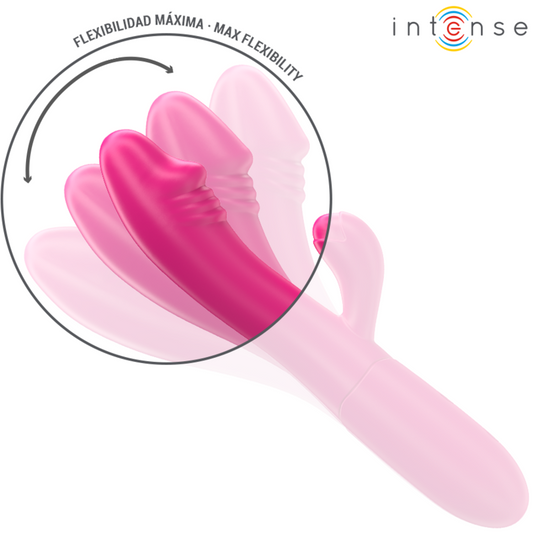 INTENSE - IVY VIBRATEUR FLEXIBLE 10 VIBRATIONS AVEC LANGUE STIMULANTE ROSE - 7eme ciel