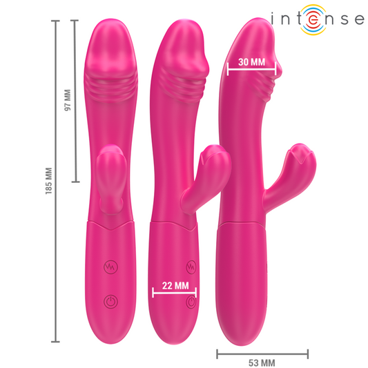 INTENSE - IVY VIBRATEUR FLEXIBLE 10 VIBRATIONS AVEC LANGUE STIMULANTE ROSE - 7eme ciel