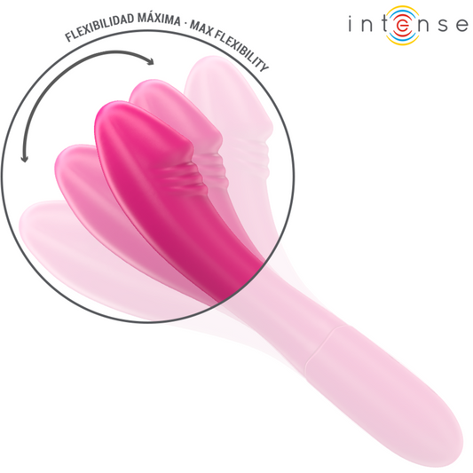 INTENSE - BELINDA VIBRATEUR 19 CM FLEXIBLE 10 VIBRATIONS ROSE - 7eme ciel