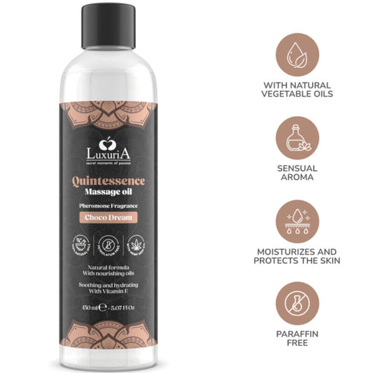 INTIMATELINE LUXURIA - HUILE DE MASSAGE CHOCOLAT 150 ML - 7eme ciel