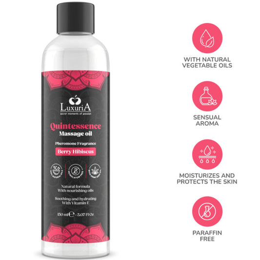 INTIMATELINE LUXURIA - HUILE DE MASSAGE BAIES 150 ML - 7eme ciel