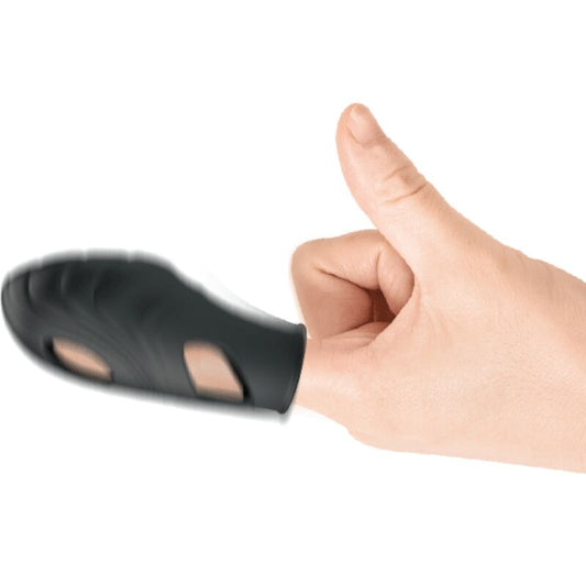 PRETTY LOVE - VIBRATEUR DE DOIGT EN SILICONE LICH NOIR - 7eme ciel