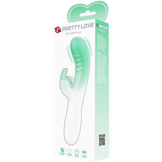 PRETTY LOVE - VIBRATEUR LAPIN CERBERUS 30 VIBRATIONS VERT - 7eme ciel
