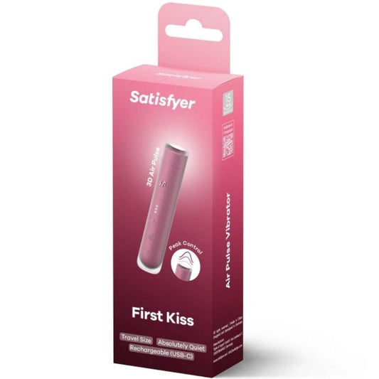 SATISFYER - STIMULATEUR DE CLITORIS FIRST KISS WAVE GARNET - 7eme ciel