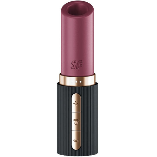 SATISFYER - STIMULATEUR DE CLITORIS PRO 2 KISS WAVE GRENAT / NOIR - 7eme ciel