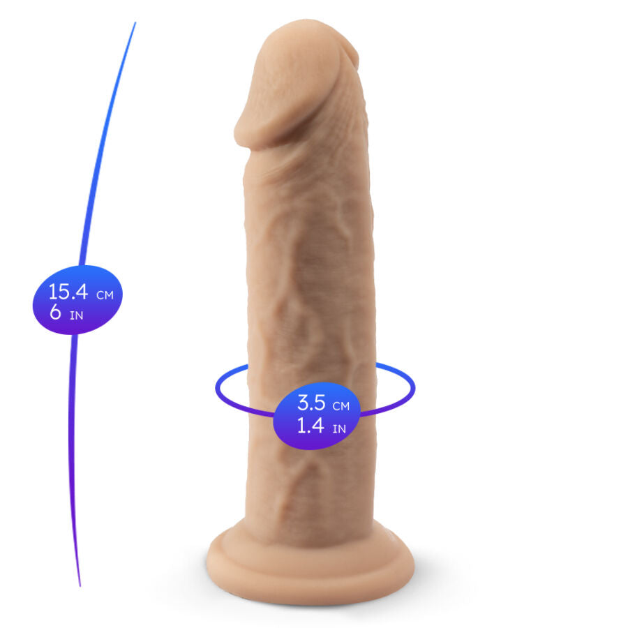 SILEXD - MODÈLE DE PÉNIS RÉALISTE SILICONE THERMOREACTIF PREMIUM 15,4 CM