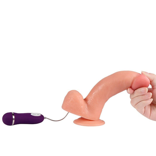 SHEQU - ADAM VIBRATEUR DILDO AVEC TÉLÉCOMMANDE 21 CM - 7eme ciel