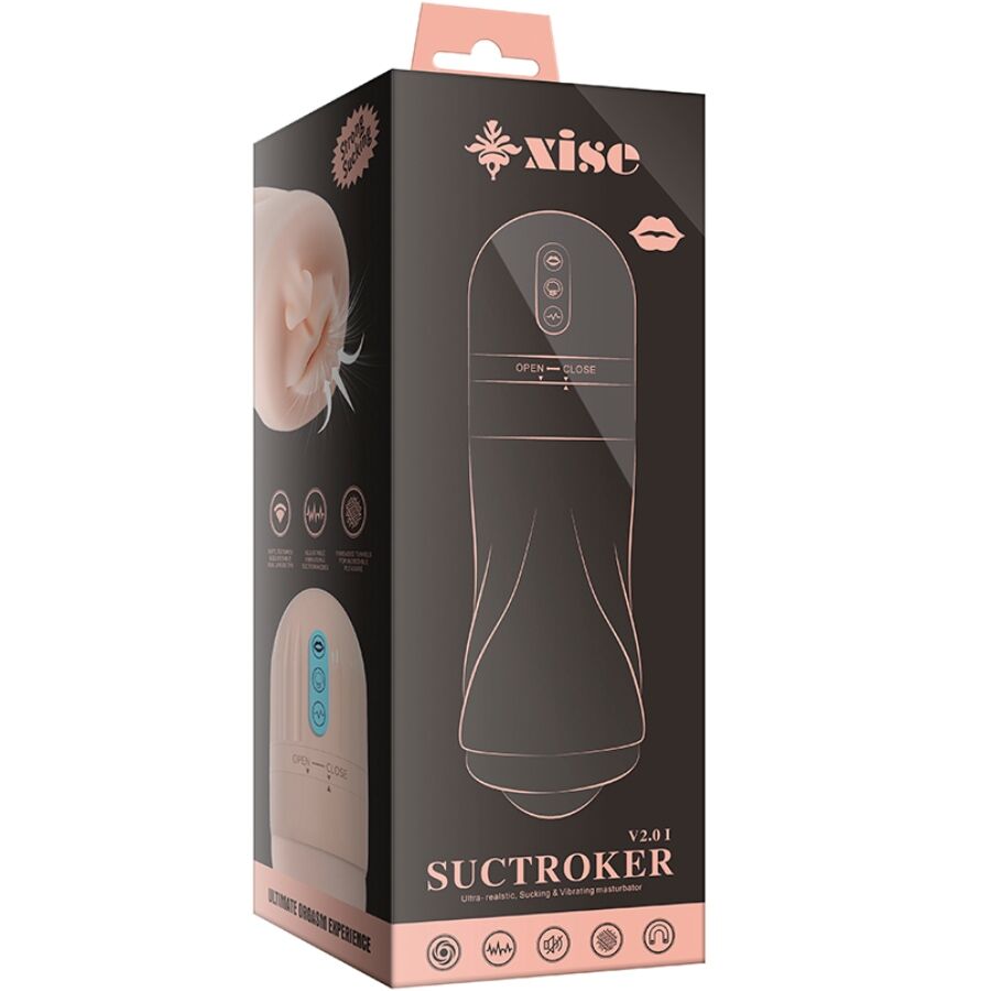 XISE - SUCTROKER V2.0 I MASTURBATEUR BUCCAL AVEC VIBRATION - 7eme ciel