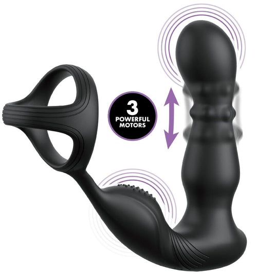 ANAL FANTASY ELITE COLLECTION - ANNEAU ANAL VIBRANT ET MASSEUR AVEC TÉLÉCOMMANDE