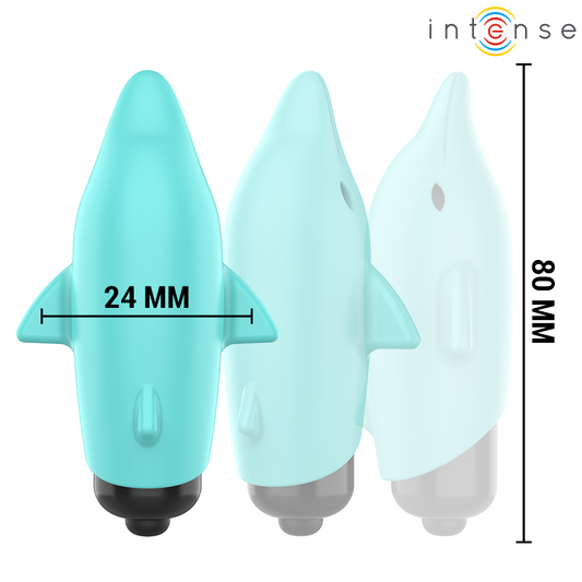 INTENSE - ECHO BALLE VIBRANTE BLEU DAUPHIN 8 X 4,7 CM - 7eme ciel