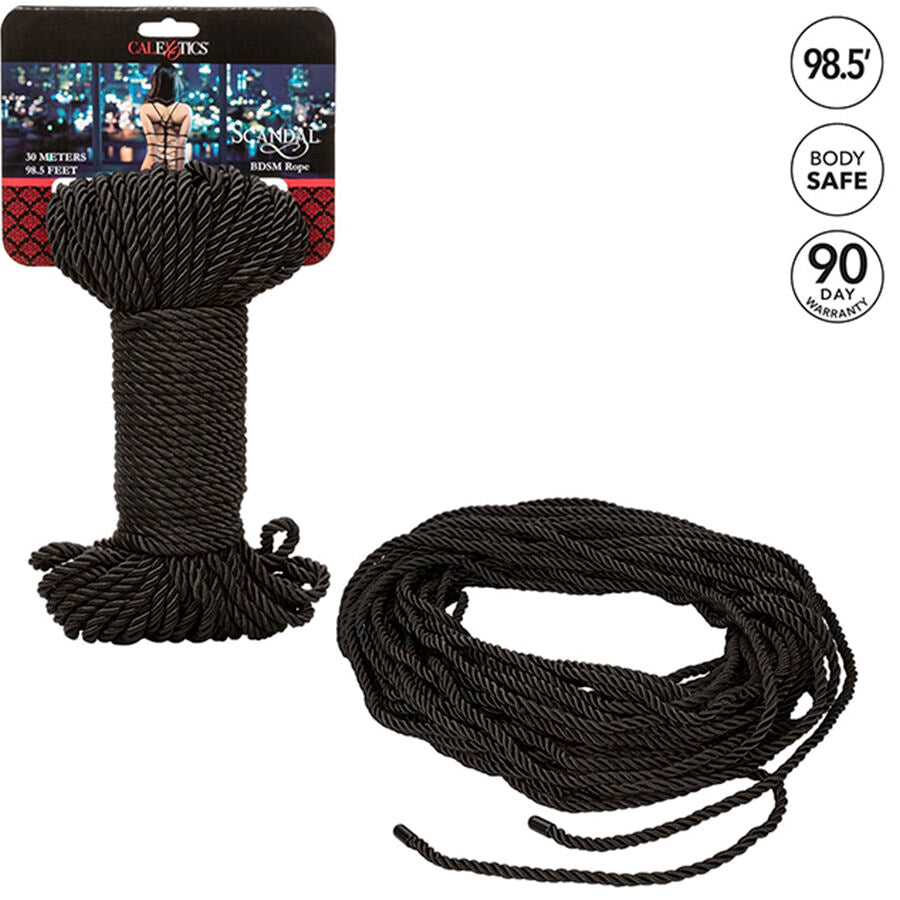 CALEXOTICS - SCANDAL CORDE BDSM NOIRE 30 M - 7eme ciel