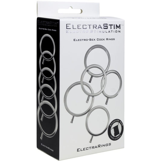 ELECTRASTIM - ELECTRARINGS ANNEAUX PÉNIS EN MÉTAL PACK DE 5 - 7eme ciel