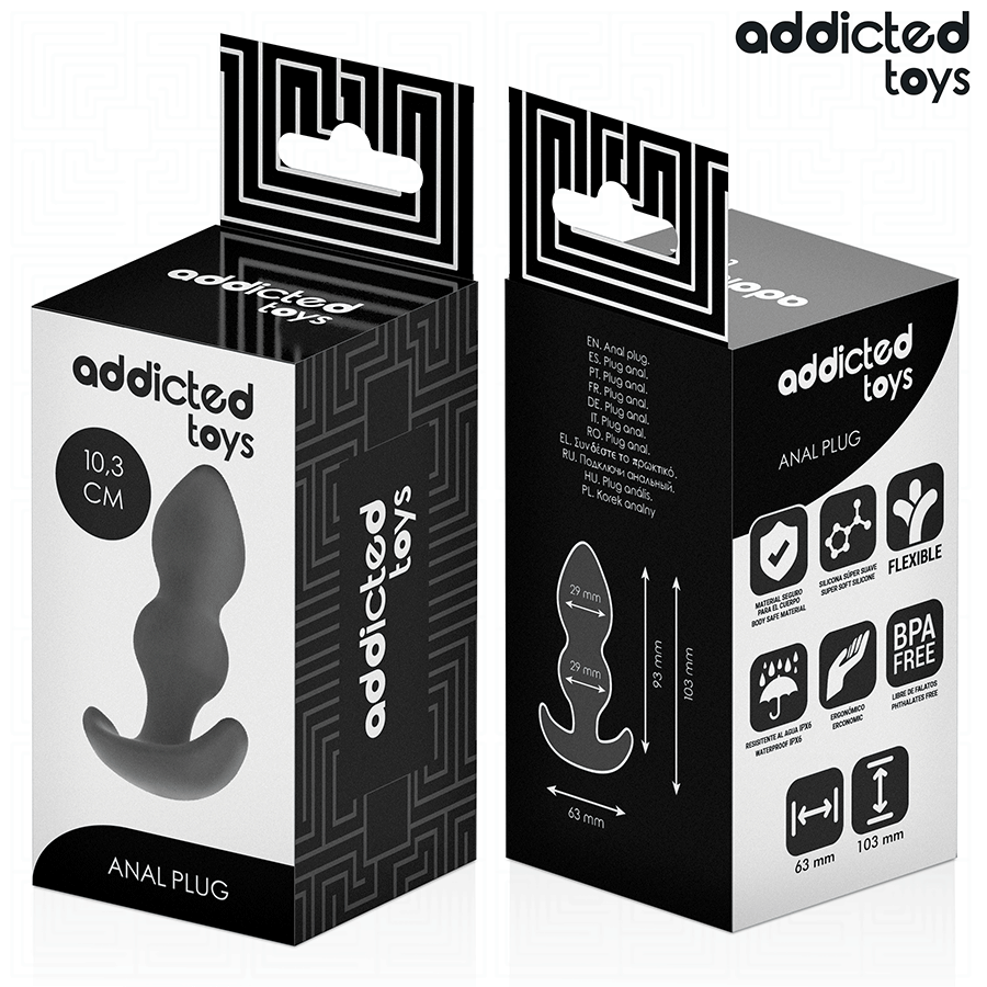 ADDICTED TOYS - PLUG ANAL TAILLE S 10,3 CM - 7eme ciel