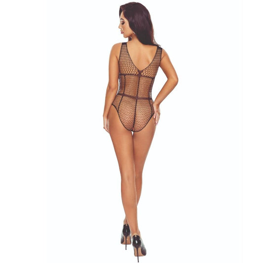 PASSION - BS114 BODYSTOCKING NOIR GRILLE
