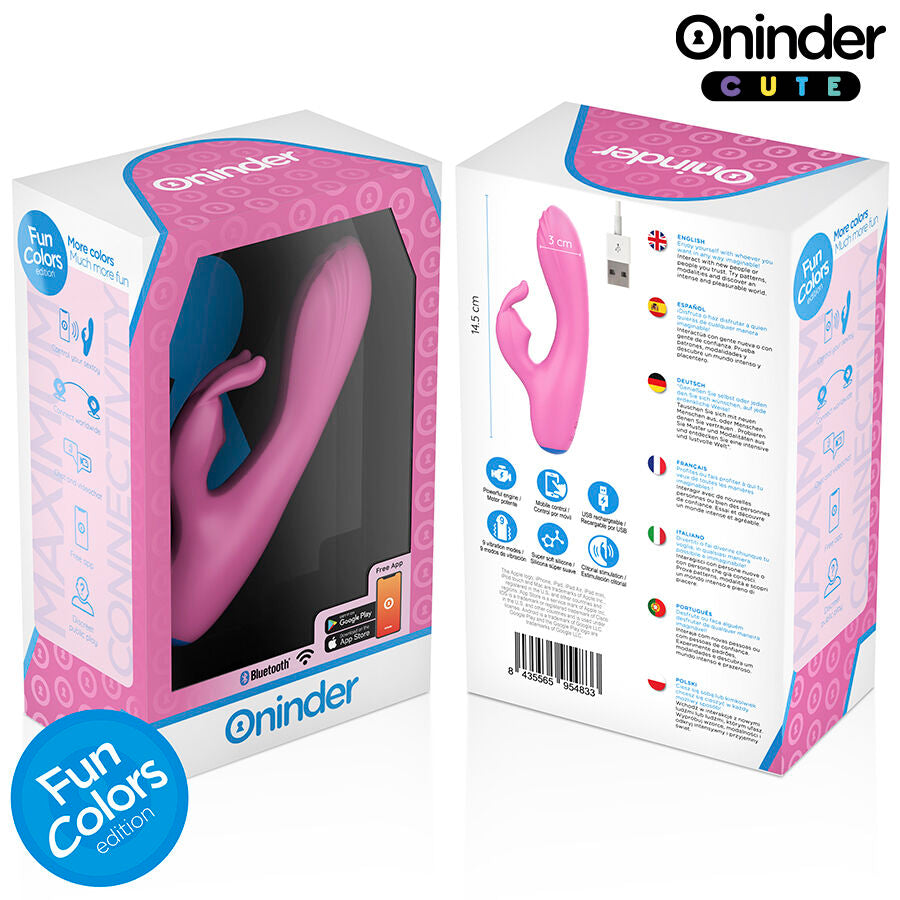 ONINDER CUTE - LOVE BUNNY VIBRATEUR POINT G CLITORIS - APPLICATION GRATUITE MONDIALE - 7eme ciel
