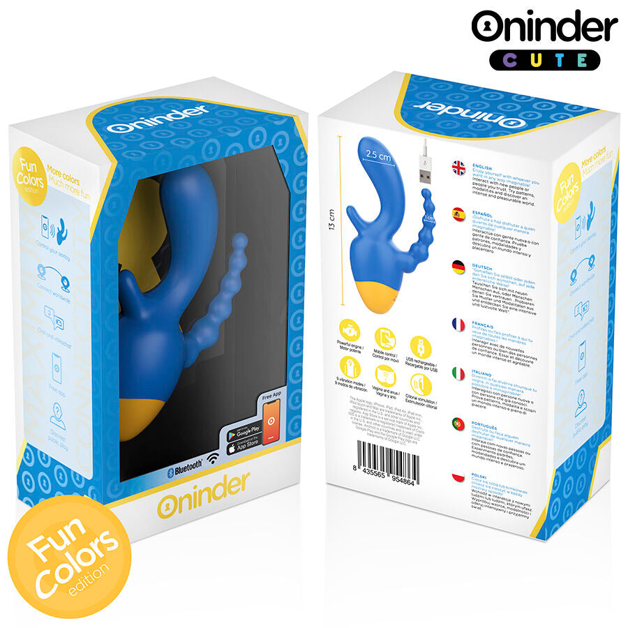 ONINDER CUTE - LOVE 3 SOME TRIPLE VIBRATEUR - APPLICATION GRATUITE DANS LE MONDE ENTIER - 7eme ciel