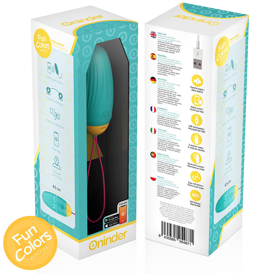 ONINDER CUTE - ŒUF VIBRO-ROTATIF EN SILICONE AVEC PIERRE PRÉCIEUSE - APPLICATION GRATUITE DANS LE MONDE ENTIER - 7eme ciel