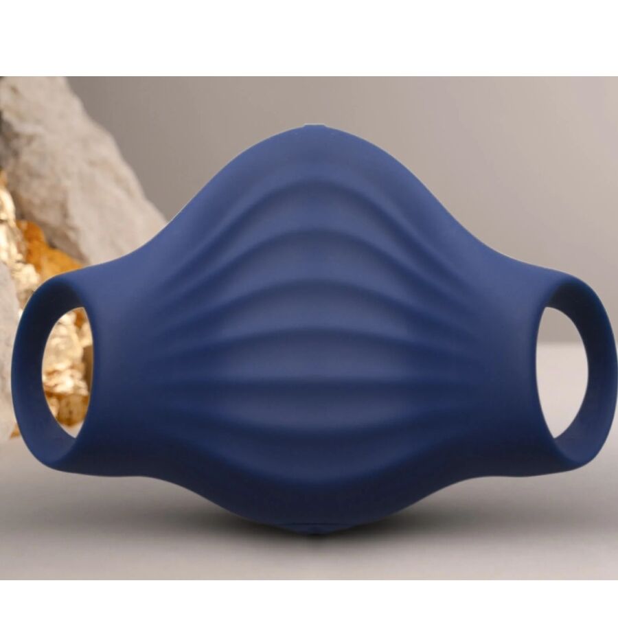ROCKS-OFF - MASTURBATEUR VIBRATEUR FLEXIBLE PALM BLUE - 7eme ciel