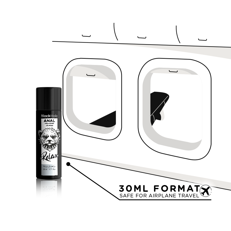 BLACK HOLE - RELAXANT ANAL JOJOBA RELAX BASE SILICONE 30 ML - 7eme ciel