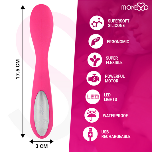 MORESSA - DRUSO RECHARGEABLE EN SILICONE PREMIUM - 7eme ciel