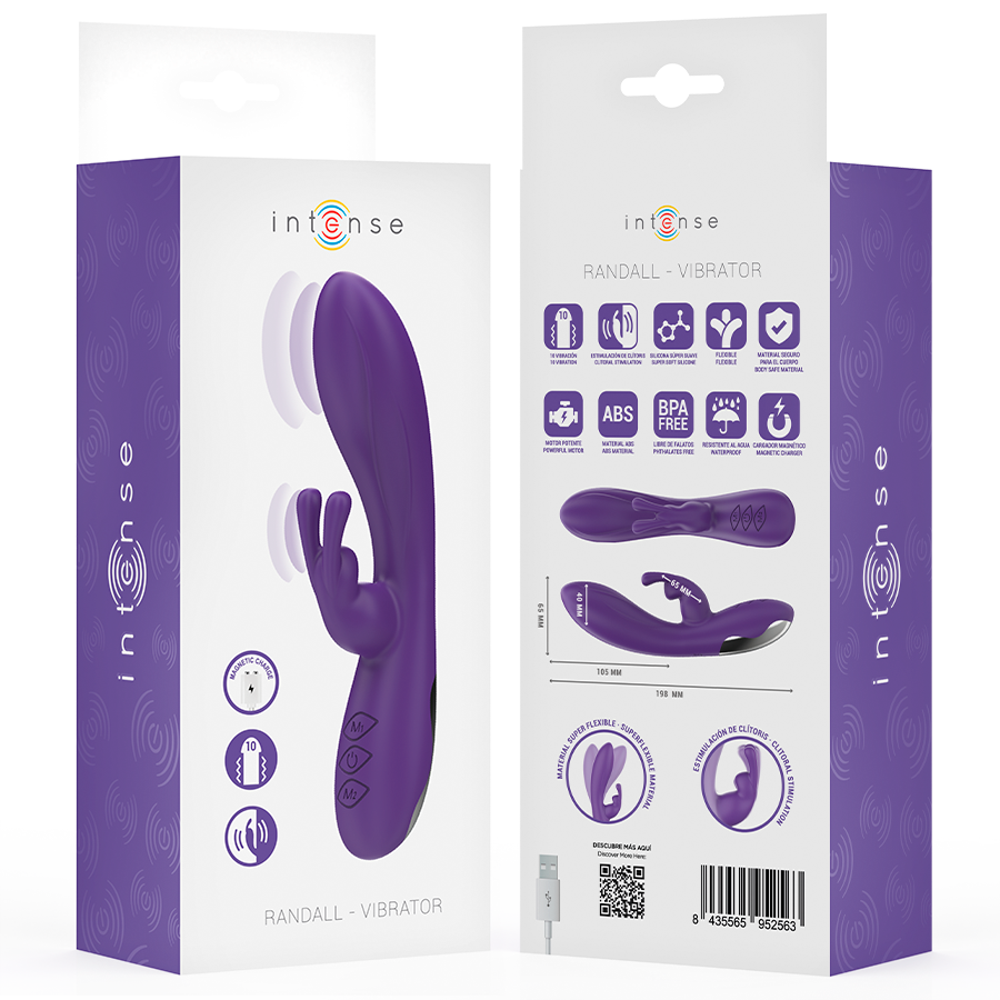 INTENSE - RANDALL VIBRATEUR RABBIT 10 VIBRATIONS VIOLET - 7eme ciel