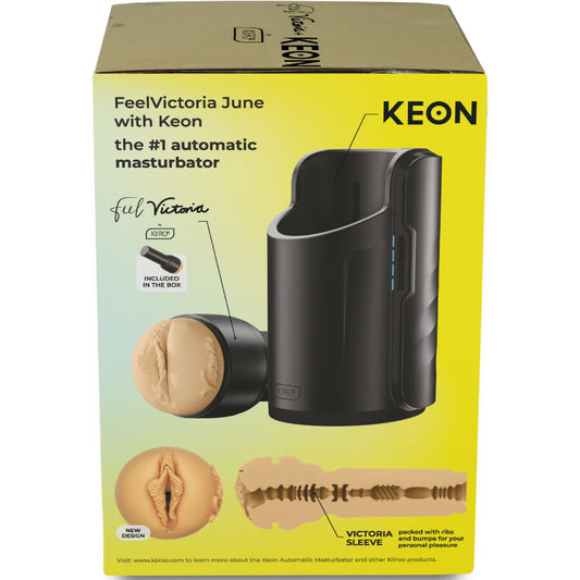 KIIROO - KEON WIFI COMBO VICTORIA JUNE MASTURBATEUR AUTOMATIQUE + FEEL STROKER - 7eme ciel
