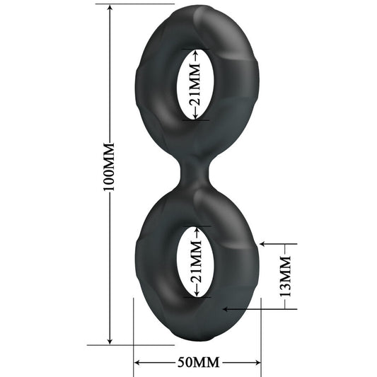 CRAZY BULL - RADWAN DOUBLE BAGUE EN SILICONE MODÈLE 19 - 7eme ciel