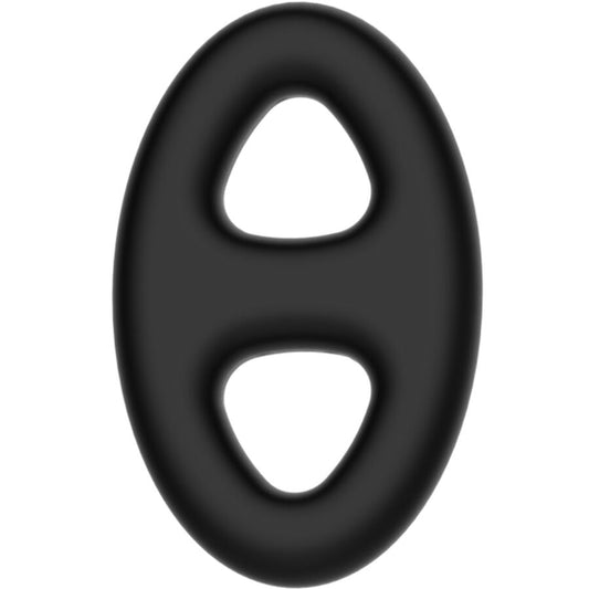 CRAZY BULL - BAGUE EN SILICONE DOUBLE OVALE - 7eme ciel