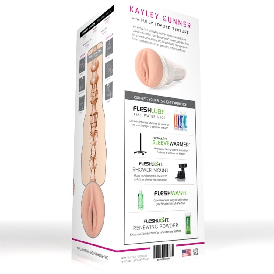 FLESHLIGHT - MASTURBATEUR VAGIN KAYLEY GUNNER - 7eme ciel